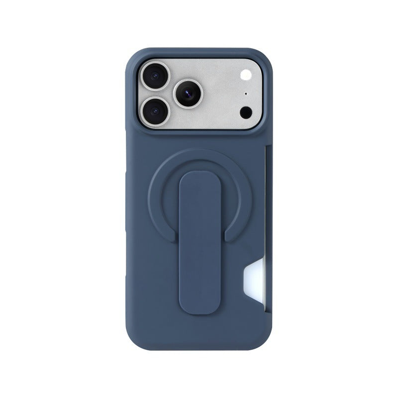 Leather-Feel Magnetic Case with Card Slot & Kickstand