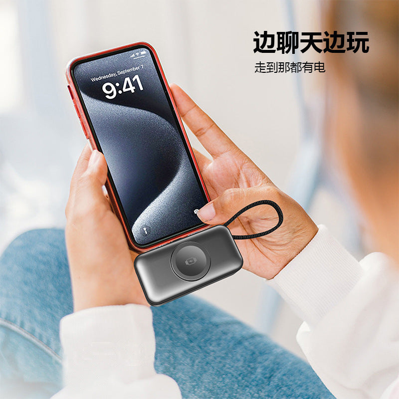 3-in-1 Mini Power Bank with Watch Charger