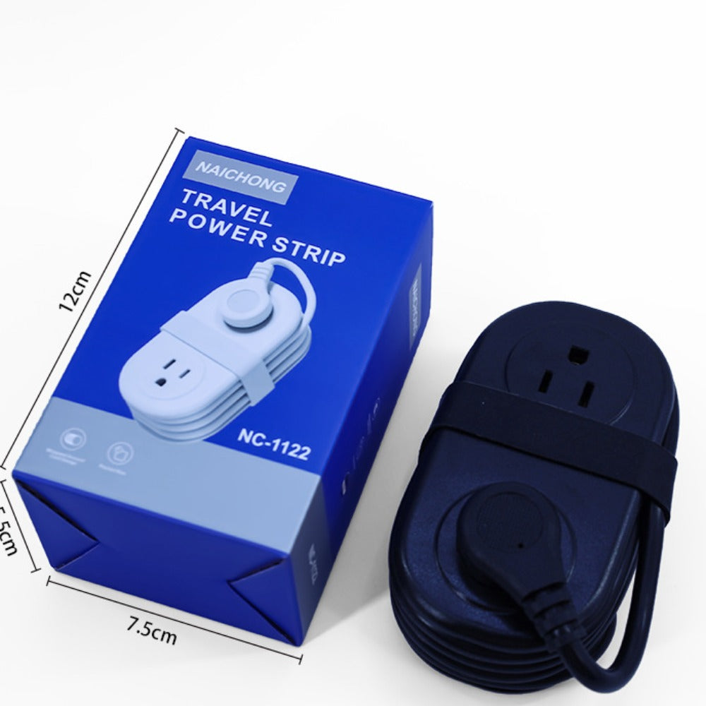 Compact Travel Power Strip with USB-C