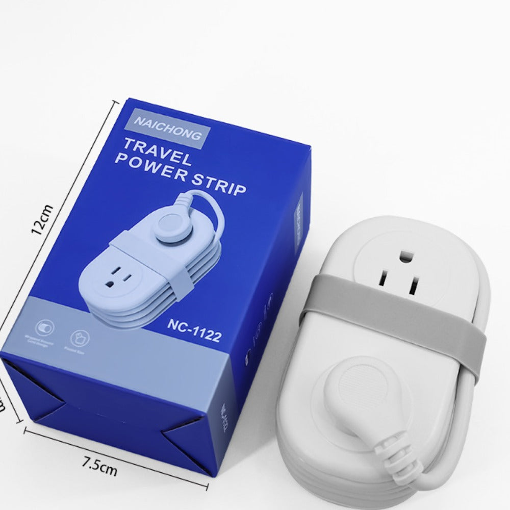Compact Travel Power Strip with USB-C