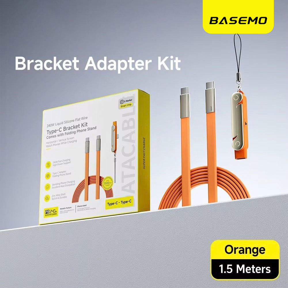 Basemo 240W USB-C Cable + Folding Stand Kit