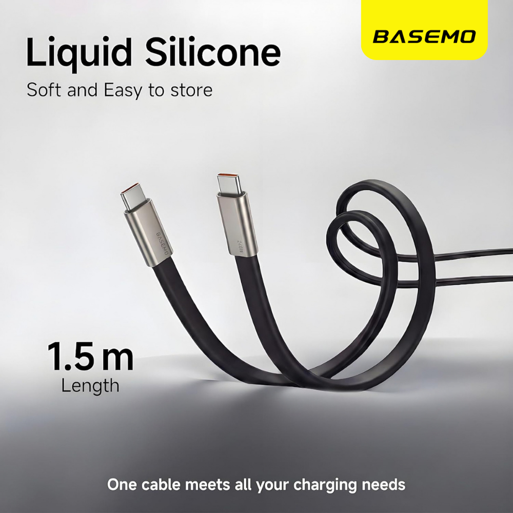 Soft 1.5 m liquid silicone cable