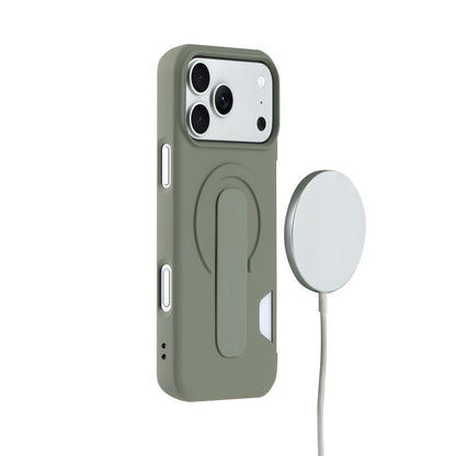 Leather-Feel Magnetic Case with Card Slot & Kickstand