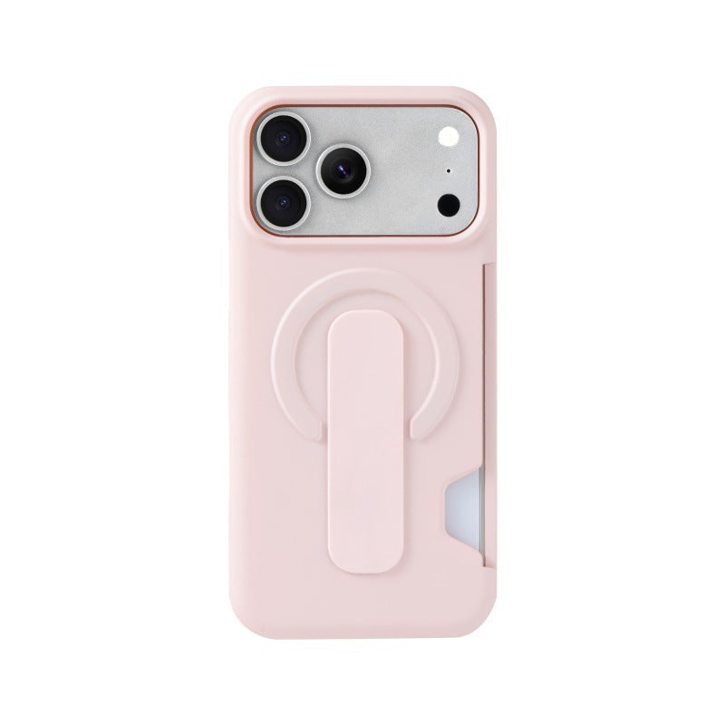 Leather-Feel Magnetic Case with Card Slot & Kickstand