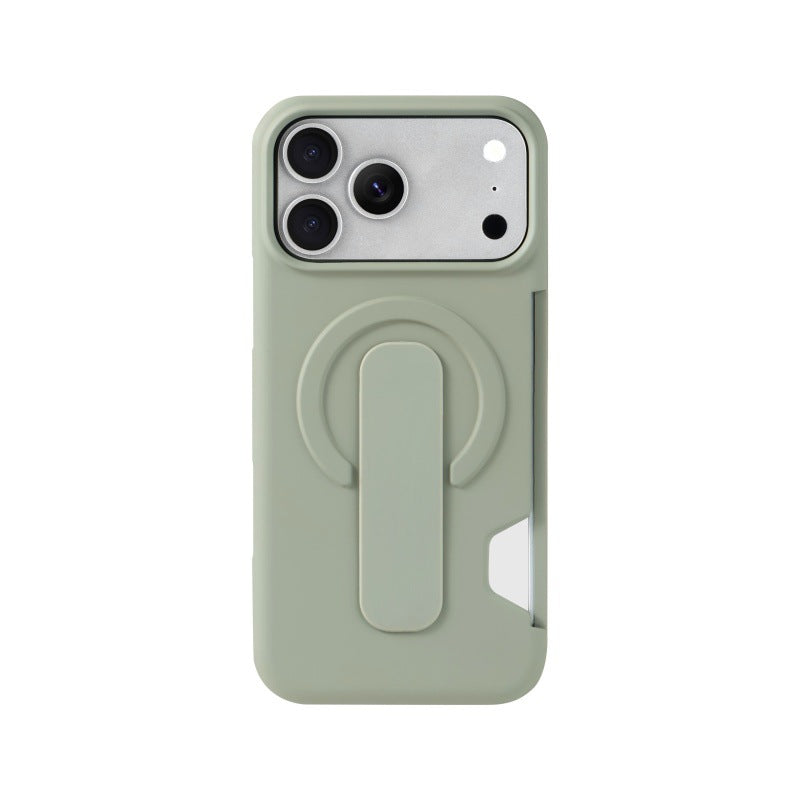 Leather-Feel Magnetic Case with Card Slot & Kickstand