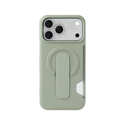 Leather-Feel Magnetic Case with Card Slot & Kickstand