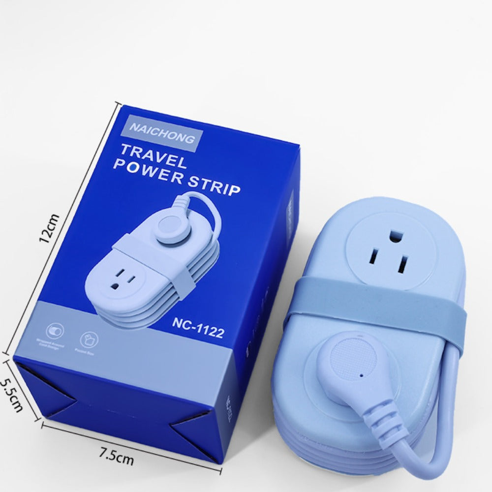 Compact Travel Power Strip with USB-C